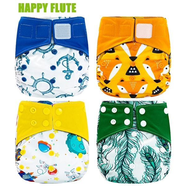 

happy flute overnight aio cloth diaper night use heavy wetter baby diapers bamboo charcoal double gussets fit 5-15kg 201209