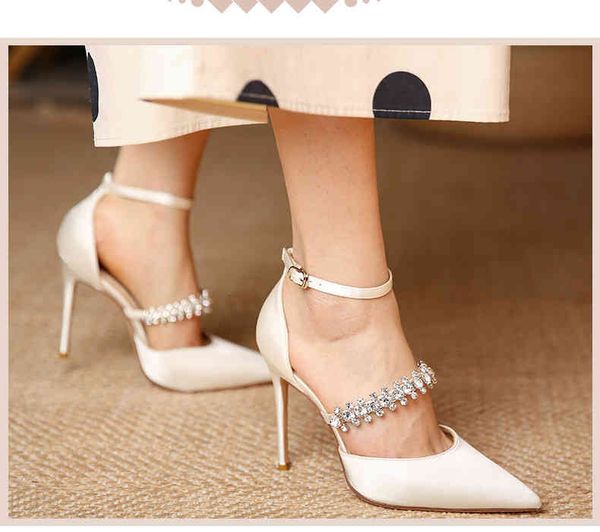 

shoes banquet high-heeled women autumn pointed stiletto female bow rhinestones, Black