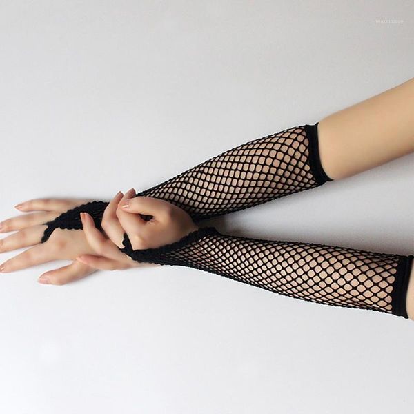 

Summer Gloves New Women Sexy Lace Mesh Elegant Flapper Evening Opera Gloves For Women Elbow Length Elegant #W5 #YJ1, Blue;gray