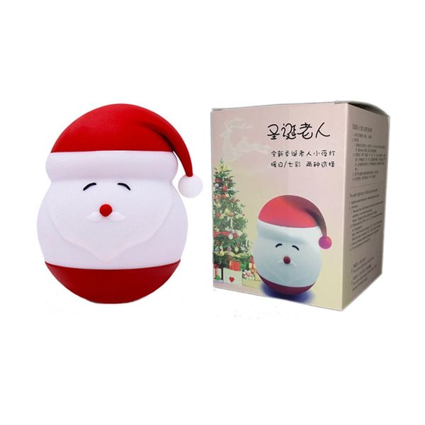

cute santas decorative table lamp night light led lights room lighting bedroom decor kids room decoration luminaria lovely gift vtky2049
