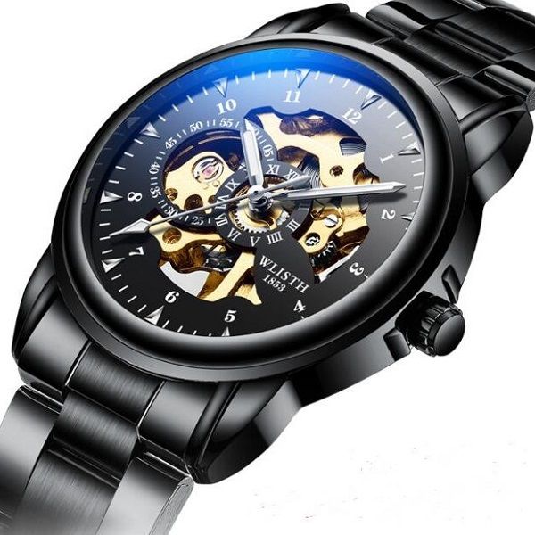 

luxury men watch automatic watch relojes de lujo para hombre mechanical movement mens stainless steel fashion designer watches wristwatch, Slivery;brown