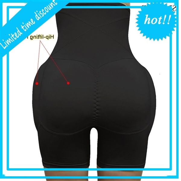 

high waist tummy panties stomach hip pad firm control shapewear body shaper lifters bodysuit booty butt enhancer y200710, Black;white