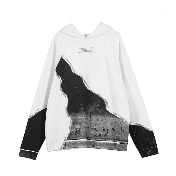 

20fw purgatory theme print hoodie women men hoodies sweatshirts hiphop streetwear men casual hoodie pullover1, Black