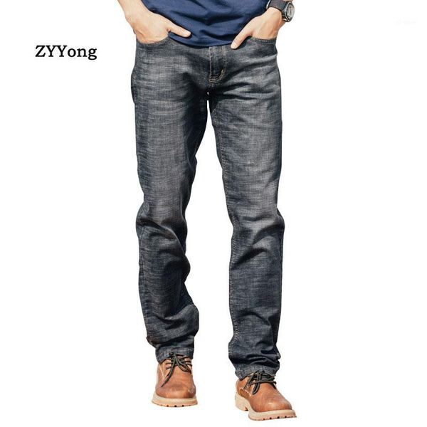 

men fashion jeans pants straight loose baggy harem elastic denim pants hip hop casual cotton breathable wide leg black trousers1, Blue