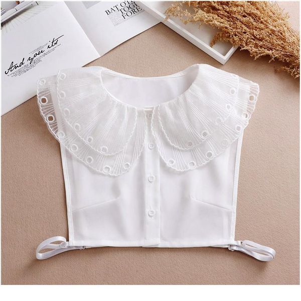 

women autumn winter fake collar sweater decorative collar false collar detachable shirt women clothes acc qylqvj, Blue;red