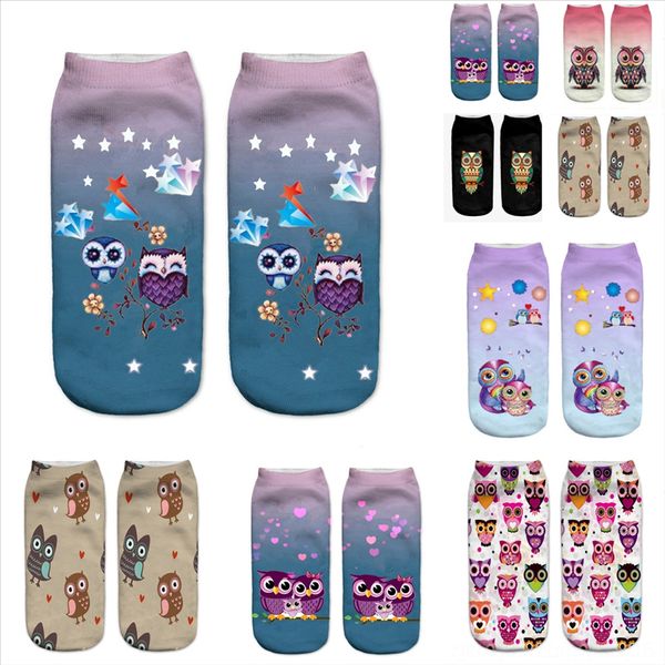 

93zg4 of five animal print elastic womens comfortable sock toe socks owl men soft fashion warm cycle sports running finger five finger, Black
