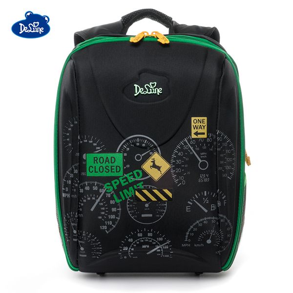 

delune brand cars print school bags for boys 7-111 3d orthopedic children school backpack 5-9 years 1-5 grade satchel schoolbag y200706