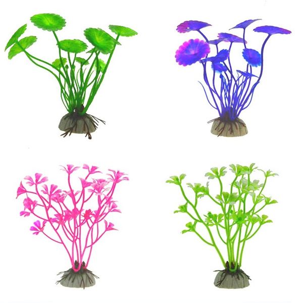 

artificial underwater plants aquarium plastic simulated water grass fish tank green purple red water grass viewing decorations d 45 g2