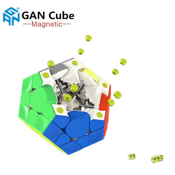 

gan magnetic megaminxeds magic speed ​​куб stickerless профессиональные ганса магниты 12 sides головоломки кубики развивающие игрушки для ма, Black;red