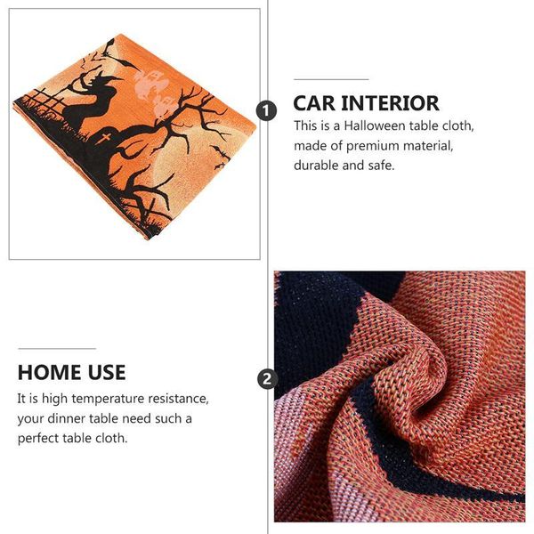 

1pc table cloth decorative fashionable durable creative funny festive table mat for halloween dinner table jllxxy yeah2010