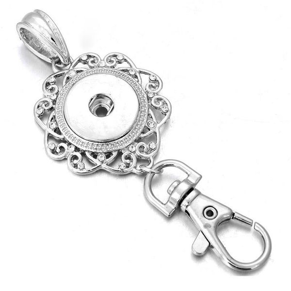 

new snap jewelry 18mm metal rose gold snap button keychains keyring pendant layard for women gi bbydif, Slivery;golden