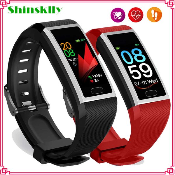 

smart wristband for men women, waterproof sports watch pedometer, blood prsure control, compatible with android, ios and millet