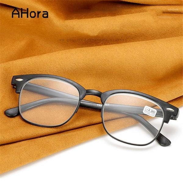 

ahora tr90 half fram reading glasses for women&men presbyopic eyeglasses reader optical +1.0+1.5+2.0+2.5+3.0+3.5+4.01, White;black