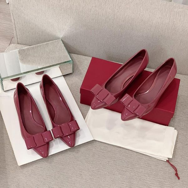 

2021 new women's shoes genuine leather shoes for woman pointed toe bow slip on shallow pumps low kitten heels for woman1, Black