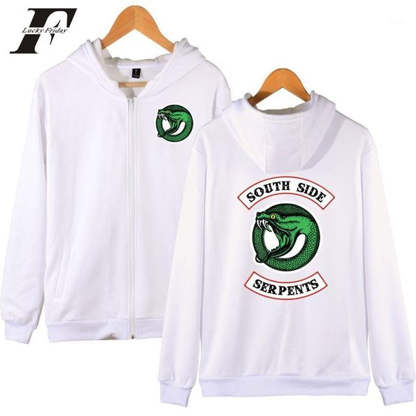 

2020 zipper oversized hoodie sweatshirt women men south side serpents sweatshirts moletom jacket coat1, Black