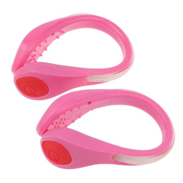 

2 pcs outdoor night safety cycling running jogging sport shoe led light clip