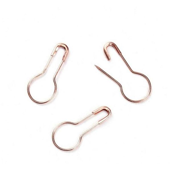 

bulb safety pins - package of 1000 - rose gold color-fashion pear shaped safety pin steel made shipping hwway br3bj, Silver