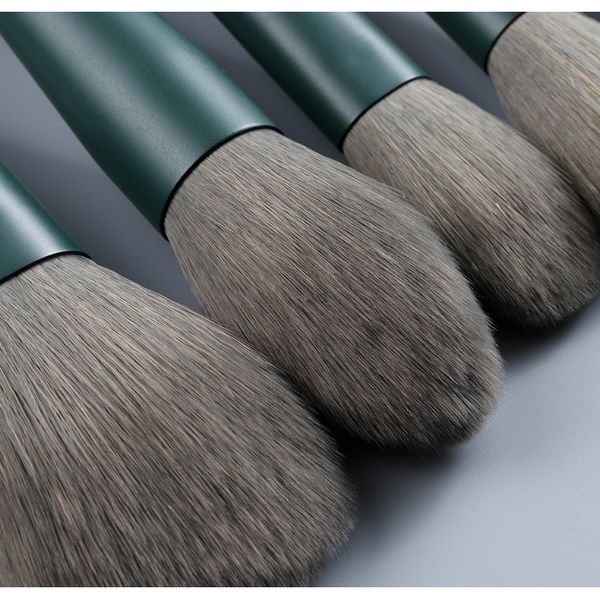 

fld 11pcs green makeup brushes cosmetic beauty eye shadow eyebrow foundation powder brush for makeup tool brocha maquillaje set f wmtjba
