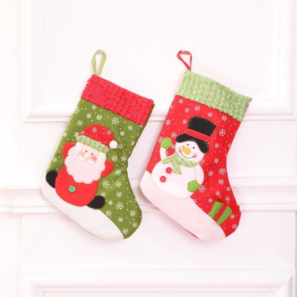 

christmas decorations snowflake stockings children gift bags tree wh1