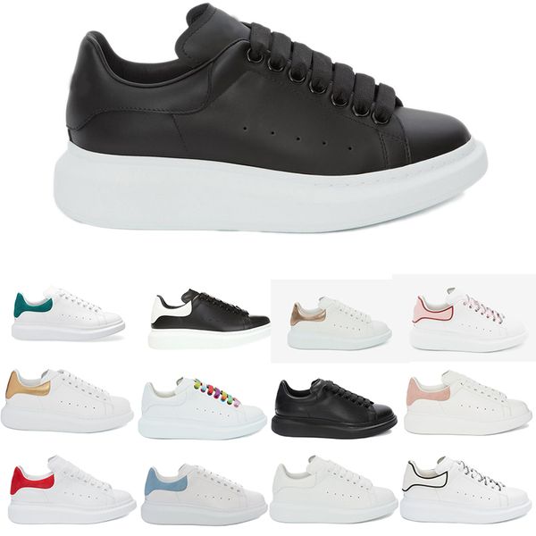 

fashion men shoe designer women leather lace up platform oversized sole shoes white black mens womens luxury velvet suede casual shoes 35-44