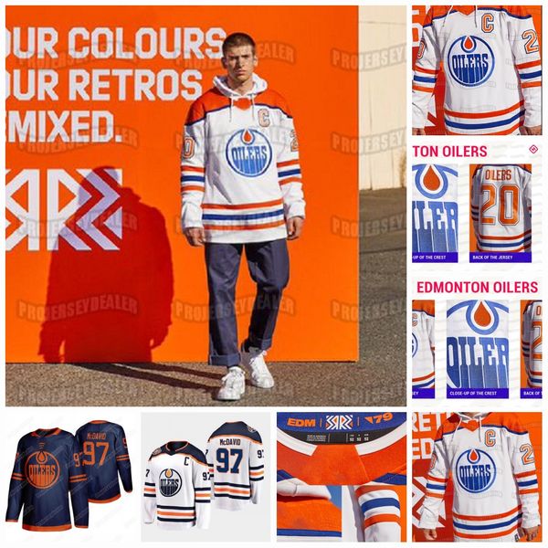 

womens connor mcdavid edmonton oilers 2021 reverse retro colby cave leon draisaitl ryan nugent-hopkins gretzky nurse kassian barrie jersey, Black;red