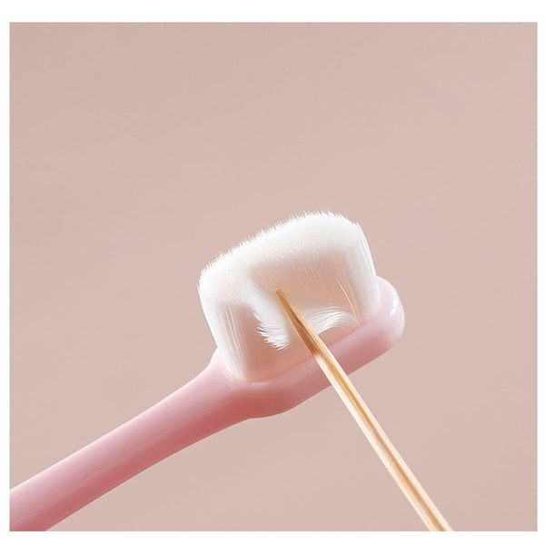 

ультра тонкие зубные щетки волна миллион щетинок микро мягкая зубная щетка с держателем портативный оральный очистка орального ухода за поло