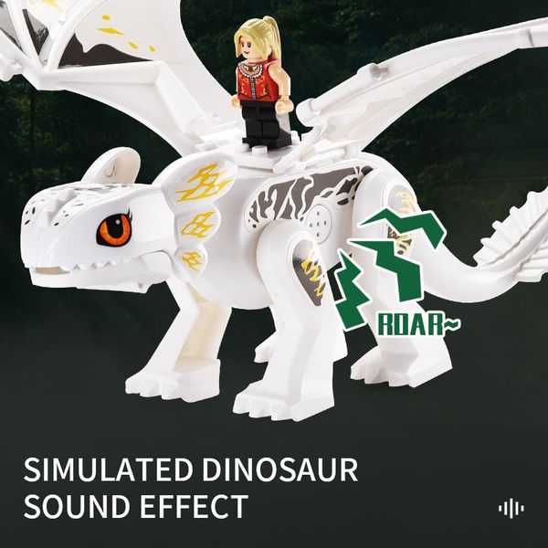 

головоломка сборка дракона diy динозавра строительные блоки симулированные динозавры мировые акции фигурки кукла кирпичи дети мальчик новизн