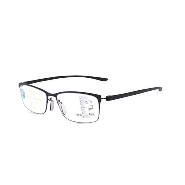 

progressive multi focus reading glasses for men women alloy anti-blue presbyopic glasses, White;black