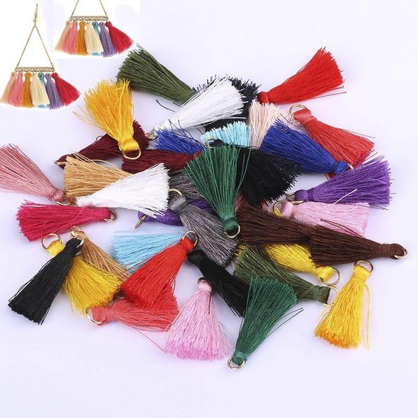 

20pcs 3cm cotton tassel bursh for diy jewelry making handmade bohemia earrings charm bag garment pendants crafting accessories h jlllit