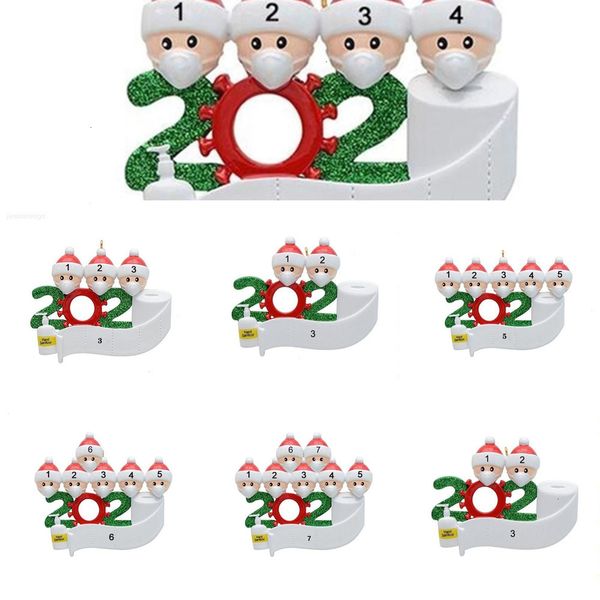 

quarantine decoration christmas new party gift giftsdp8e2020 birthdays product personalized family of 4 ornament pandemi