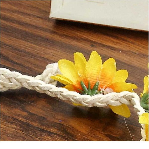 

haimeikang bohemian style flower crown headband women beach headwear chrysanthemum flowers hair bands wreath hair acc qyljch