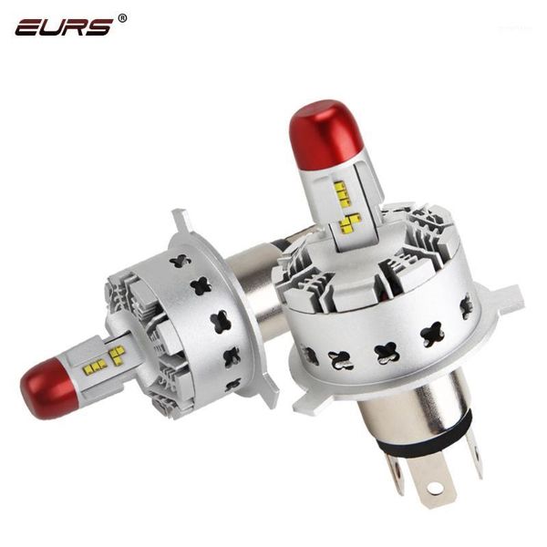 

eurs(tm) h4 led bulb car headlights automobiles led bulb zes chip 40w 6000lm motorcycle headlamp fog light car styling 6000k 7e1