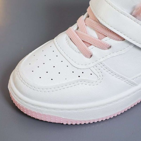 

spring autumn 2021aj new girls' running sho boys' plush and warm, Black;red