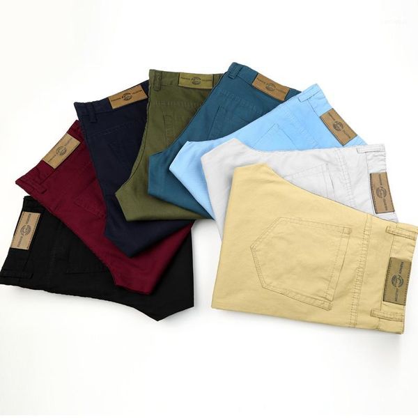 

2019 fashion men elastic force jeans korean style simple casual pants solid color slim fit youth basic classical leisure pants1, Blue