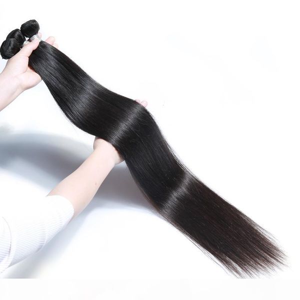 

beautystarquality virgin raw hair long human hair indian natural straight cuticle aligned hair unprocessed bundles extensions, Black