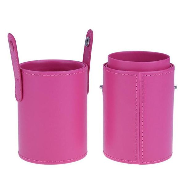 

pu leather makeup brush pen storage empty make up brushes holder cosmetic foundation powder brush cup jlllvd