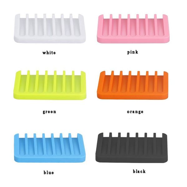 

bathroom sile flexible soap dishes storage holder soapbox plate tray drain creative foldable bath tools drop ship q jllhbu