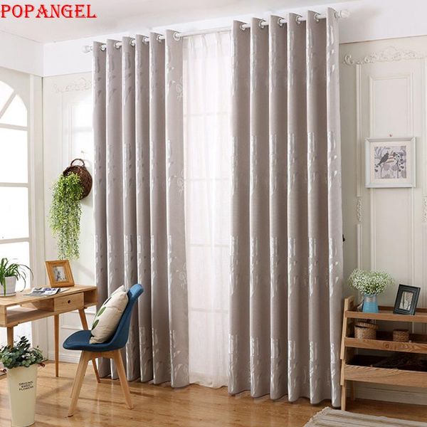 

curtain & drapes popangel 2021 design modern printed blackout thermal insulated living room window for customized