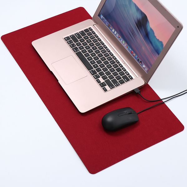 

700*320mm large office computer modern table keyboard mouse pad wool felt lapcushion desk gamer mousepad mat