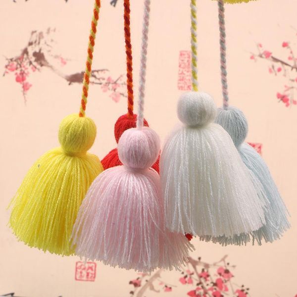 

4pcs charm fat tassel fringe pendant rope diy home textile curtain crafts accessories hanging tassels multicolor fringe trim h jllugu