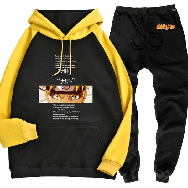 

japan anime naruto men raglan hoodies suit fashion casual man hooded sweatshirt vintage harajuku sportswear suit cartoon clothes1, Gray