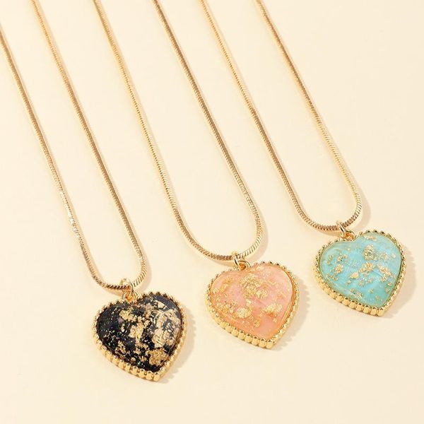 

2020 colorful star series planet heart pendant necklace gold colors snake chain bijoux collier elegant women jewelry gifts1, Silver
