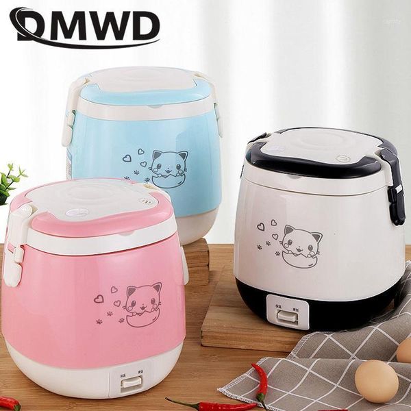 

dmwd 1.5l electric rice cooker warmer insulation pot noodles boiler steamer non-stick coating removable washable liner1
