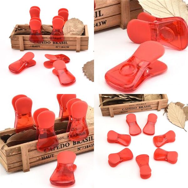 

food sealing clamp pure color snacks seal clip portable red foods plastic bag clamp new arrival 1 45wj l1
