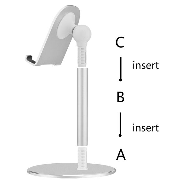 

4fds2awselling aluminum desklazy bracket mobile phone stand tablet holder height adjustable