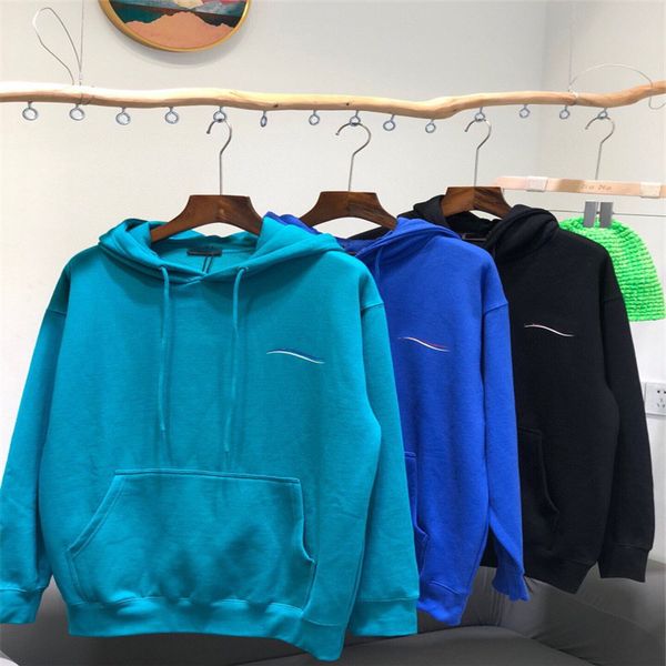 

women sweater waves plus fleece hooded sweater new arrival fashion pullover classic style letter printed long sleeve winter casual warm, Black