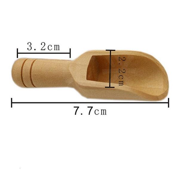 

factory price scoops wooden powder bath shower salts mini spoon spa tool laundry detergent kitchen spice scoop