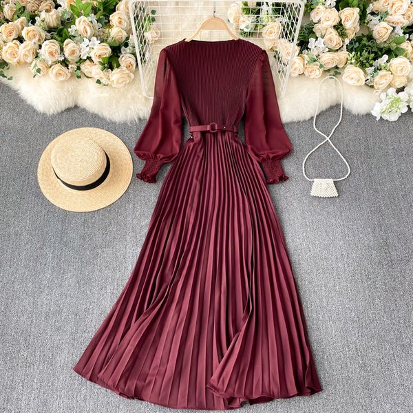 

2021 new singiny design maxi elegant neck the line dressed autumn fashion streetwear long dress kk6r, Black;gray