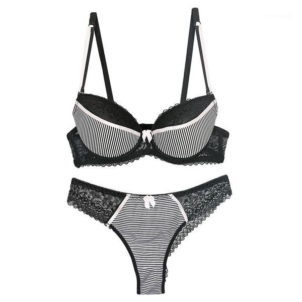 

bras sets fashion lingerie set lace b c cup bra brief luxury push up women underwear1, Red;black