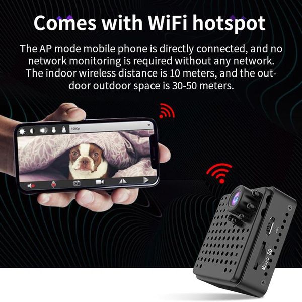 

mini cameras wifi camera high definition for home outdoor night vision motion sensor 1080p w18 vh99